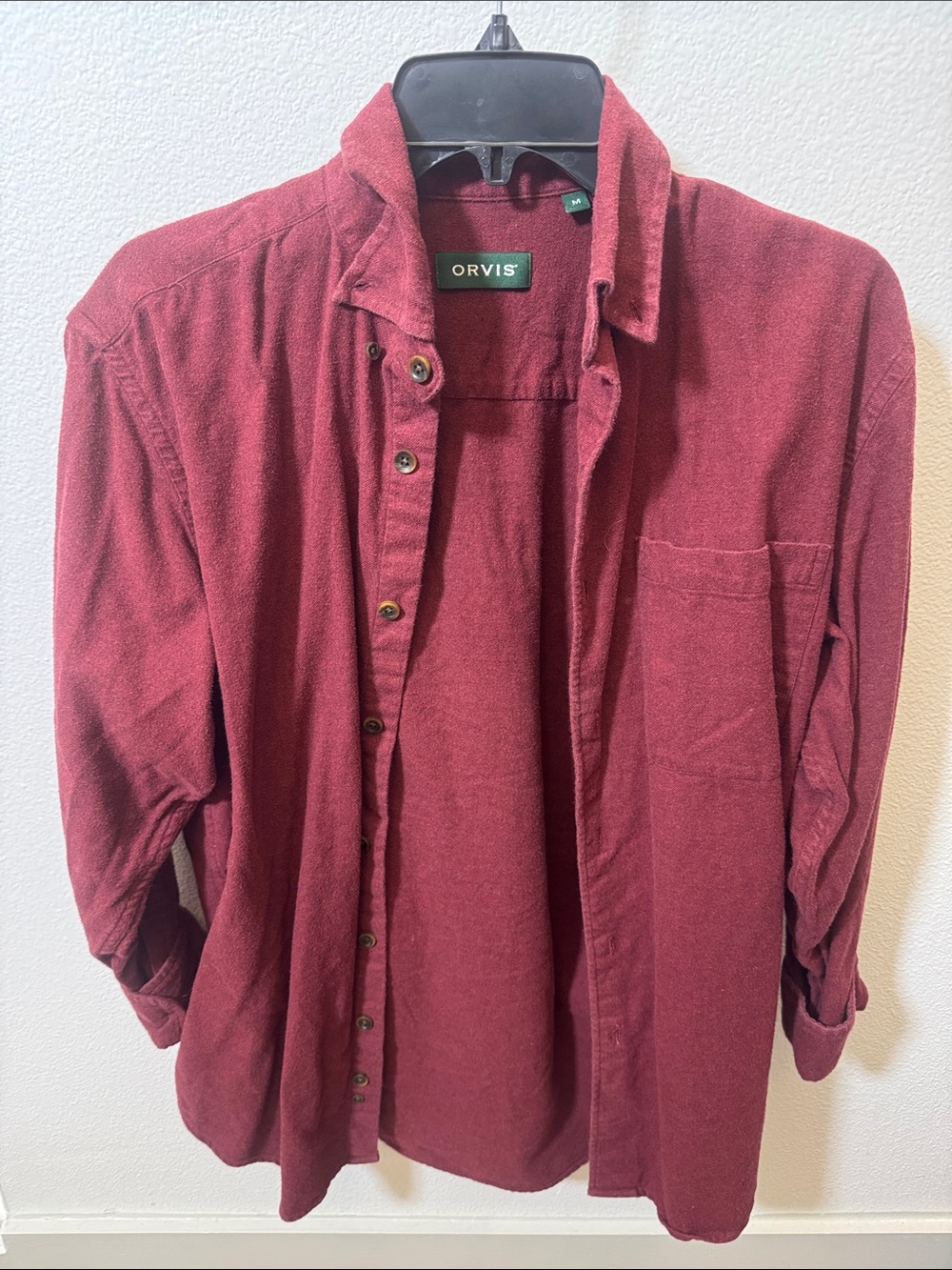Orvis Men's Casual Button-Down medium 100 cotton